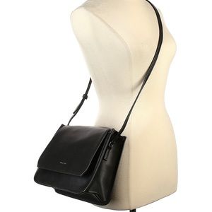 Euc Matt & Nat Black Vegan Leather Crossbody